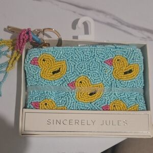 Sincerely Jules Beaded Duck Pouch